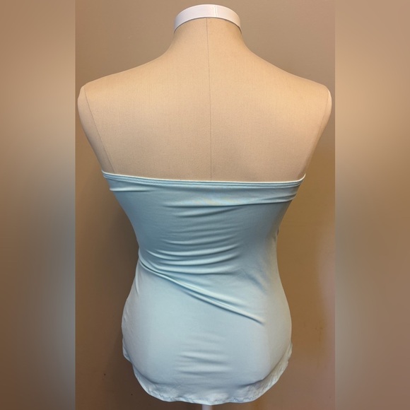 Dessy Collection Strapless Light Blue bodycon soft Women's Tube Top size Medium - Picture 5 of 7